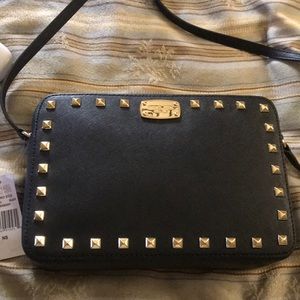 Michael Kors Saffiano Stud NWT